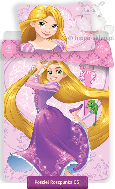 Pościel z Roszpunką księżniczki Disney 140x200,140x180 różowa