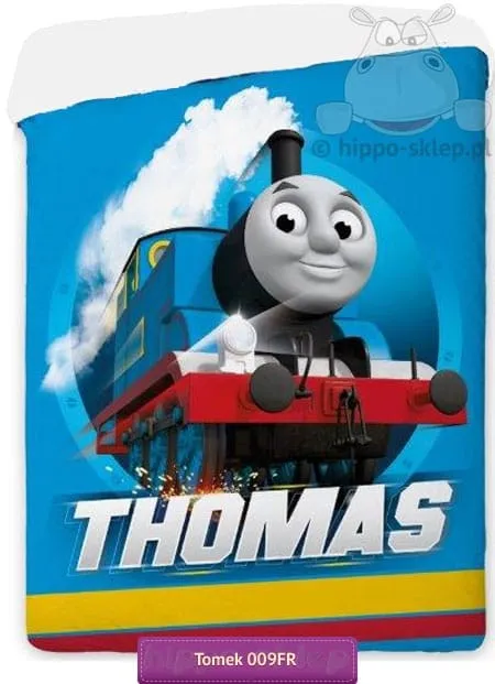 Niebieska narzuta Tomek i Przyjaciele, 140x195 cm