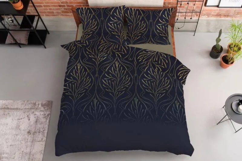 Komplet pościeli Home Satin złote drzewa 180x200