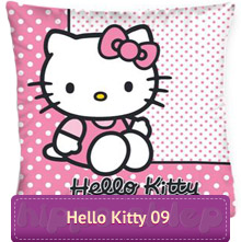 Dziecięca poduszka dekoracyjna Hello Kitty, różowa