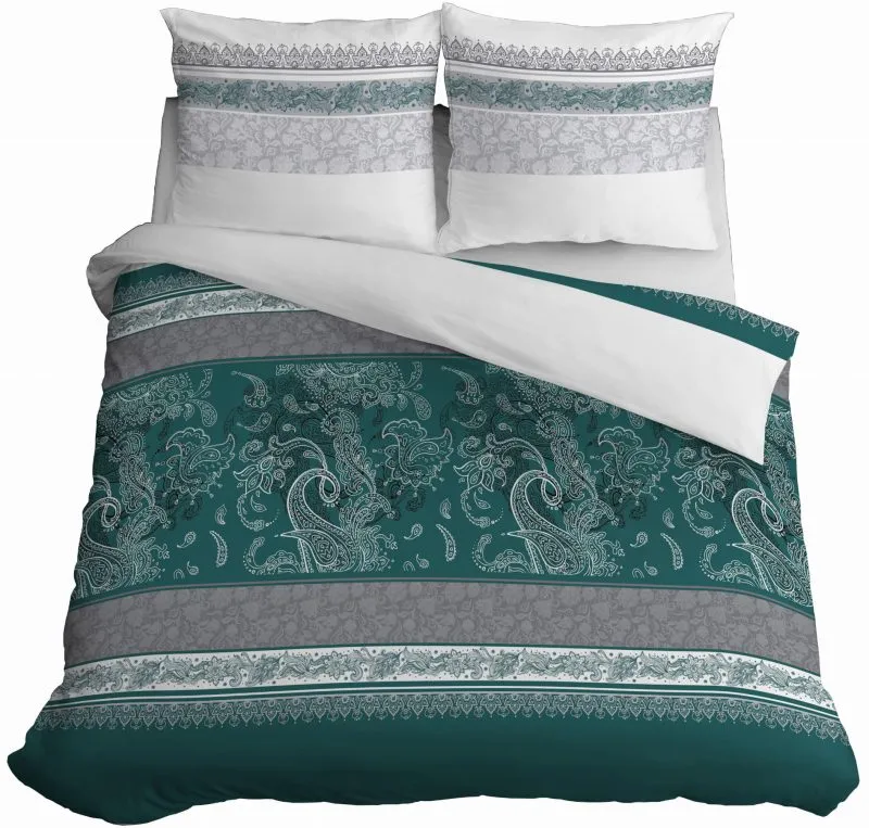 Bizantyjska zdobiona pościel z bawełny satynowej 220x200