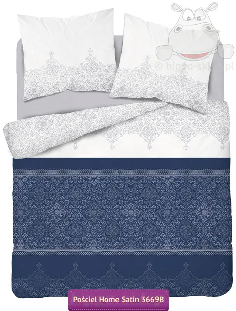 Bawełniana pościel satynowa wzorzyste ornamenty 160x200 lub 150x200