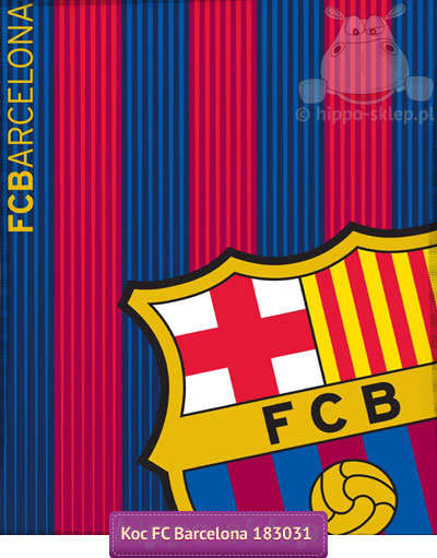 Koc pluszowy FC Barcelona 130x160 FCB 163031