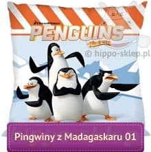 Mała poszewka dla dzieci Pingwiny z Madagaskaru 01 Faro 5907750526475