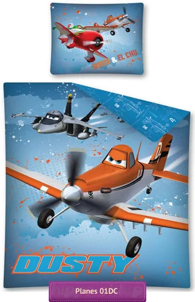 Pościel Samoloty Planes, Dusty Echo Bravo 140x200 lub 160x200