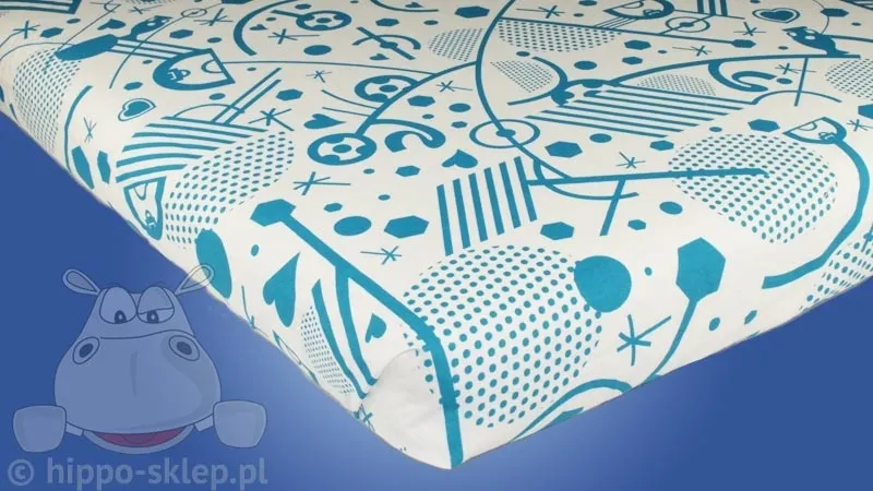 Prześcieradło UEFA Euro 2016 CTI biało niebieskie