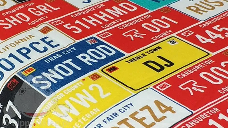 Prześcieradła Auta tablice rejestracyjne dla chłopca