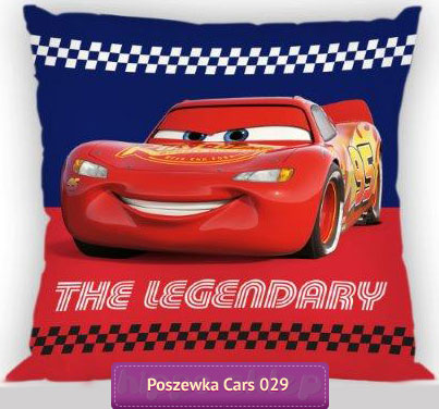Poszewka z Zygzakiem McQueen-em Disney Cars 3, granatowo-czerwona