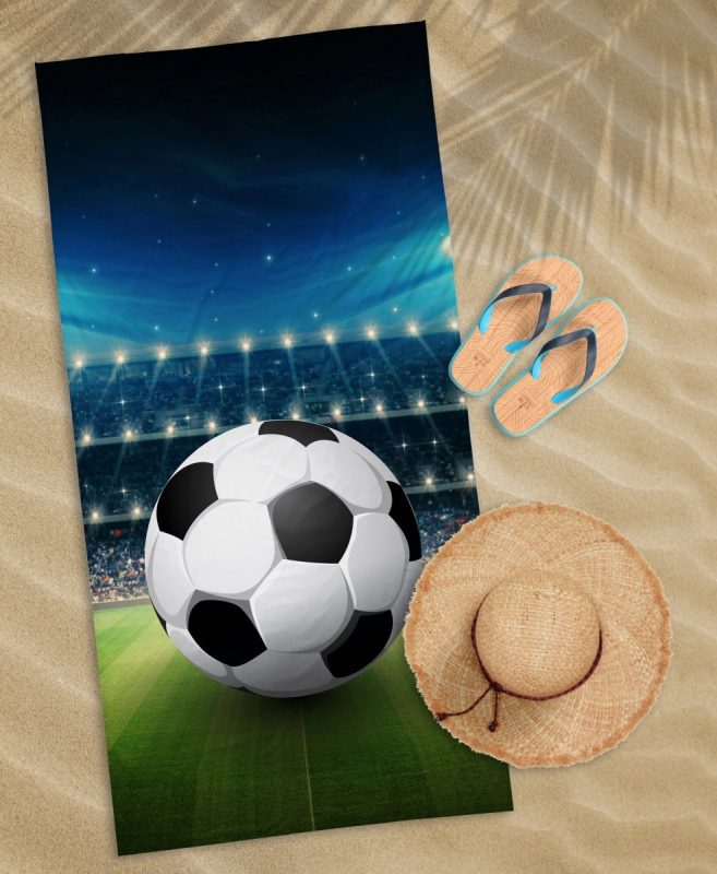Plażowy ręcznik piłkarski dla danów piłki nożnej