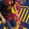 Piłkarski ręcznik Iniesta FCB 2007 FC Barcelona Carbotex 5907629307457