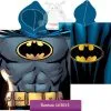 Batman ponczo ręcznik dla chłopca 50x115 niebiesko czarny