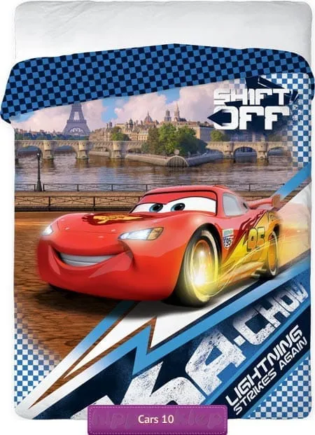 Narzuta na łóżko dziecięce z Zygzakiem McQueenem 160x200