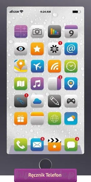 Bawełniany ręcznik smartfon / iPhone 70x140, grafitowy