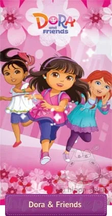 Plażowy ręcznik Dora i przyjaciele 70x140 cm