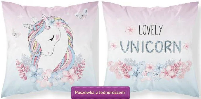 Pastelowy jasiek z jednorożcem - Lovely Unicorn dla dziewczynki