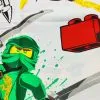 Prześcieradło Lego Ninjago 140x200 cm, białe