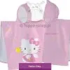 Ręcznik ponczo z kapturem Hello Kitty 60x120, rózowe