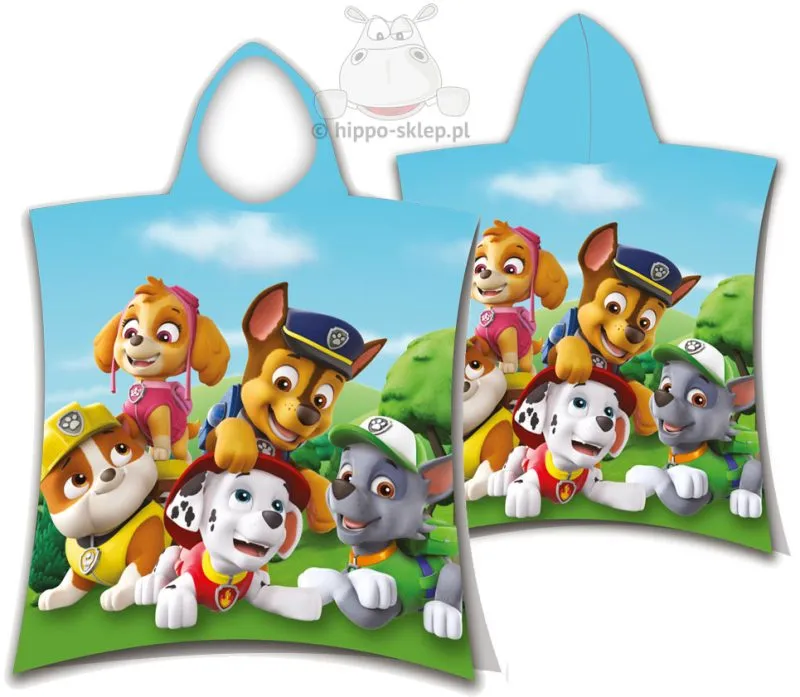 Ręcznik z kapturem Paw Patrol dla chłopców i dziewczynek