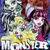 Plażowy ręcznik Monster High 70x140, laleczki Mattel, niebieski, Faro