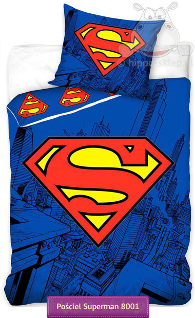 Poszwa i poszewka z logo Superman-a SUP 8001B
