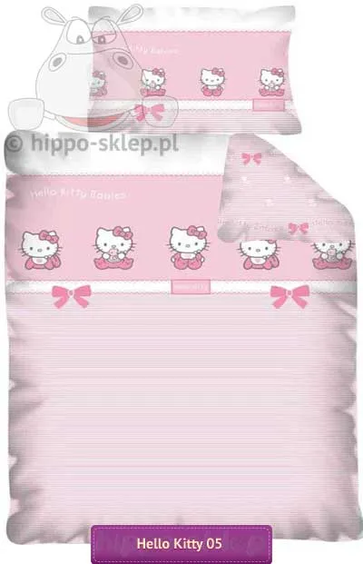 Mała pościel dziecięca Hello Kitty HK 05A Detexpol