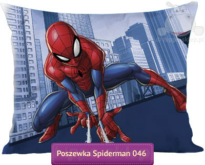 Duża poszewka Spider-man 70x80, 50x80 lub 50x60 cm, niebieska