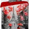 Pościel z wieżą Eiffla w Paryżu Amore 02, Faro 5907750577002