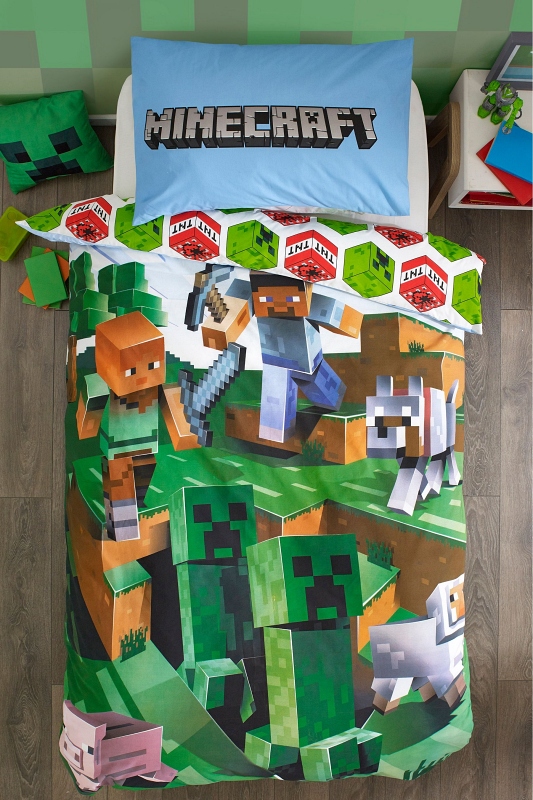 Pościel dla dzieci z Minecraft 140x200 lub 135x200