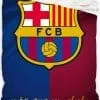Narzuta FC Barcelona z herbem 150x215, granatowo bordowa