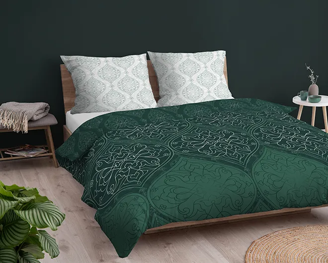 Ekskluzywna pościel w ornamenty glamour 180x200 + 2x 70x80