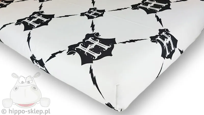 Bawełniane prześcieradło Harry Potter 140x200, białe