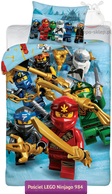 Pościel Lego Ninjago 140x200, 135x200 dla chłopca