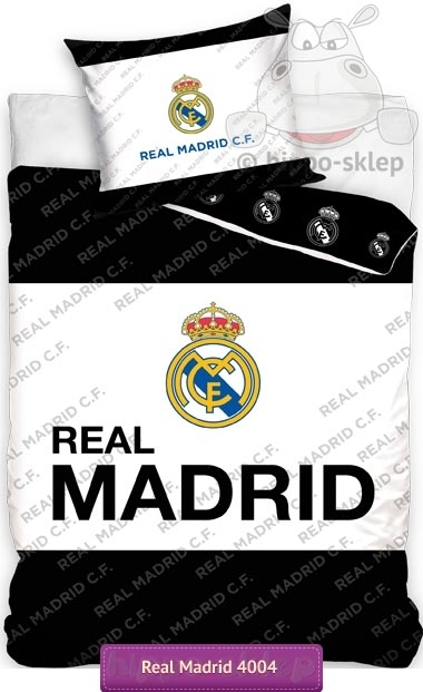 Pościel Real Madryt 140x200 i 160x200, czarno biała