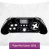 Poszewka na poduszkę z gamepad-em świecąca w ciemności 70x80 cm
