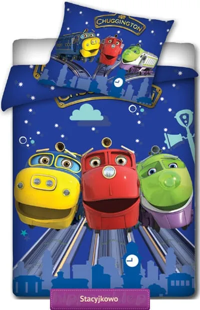 Mała pościel do łóżeczka Stacyjkowo, Carbotex