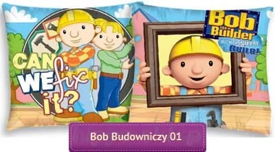 Poszewka dwustronna Bob budowniczy 40x40
