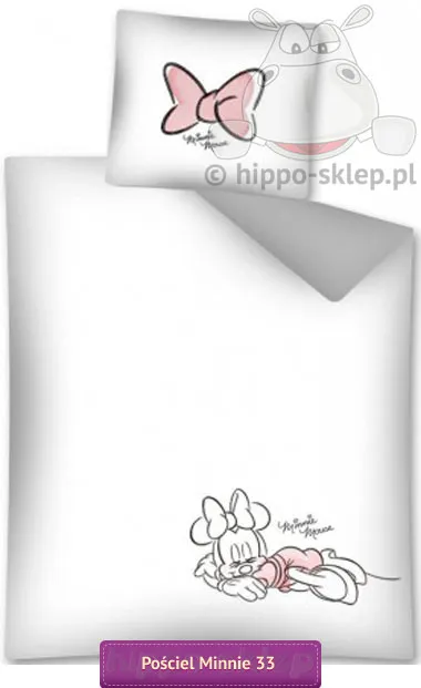Biała pościel z Myszką Mini STC 033