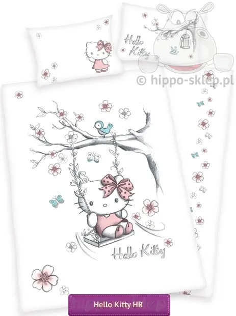 Pościel do łóżeczka Hello Kitty biała 2481030