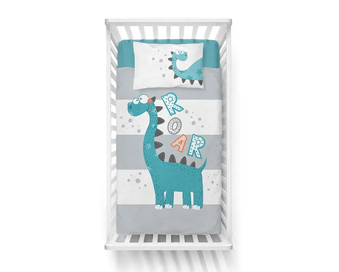 Komplet pościeli bambusowej z Dinozaurem 80x120