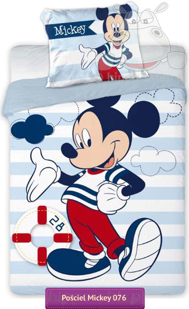 Mała pościel Myszka Mickey Disney 90x120, 90x130 lub 100x135