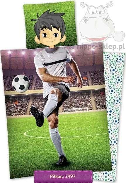 Pościel z piłkarzem dla chłopca 160x200 lub 150x200