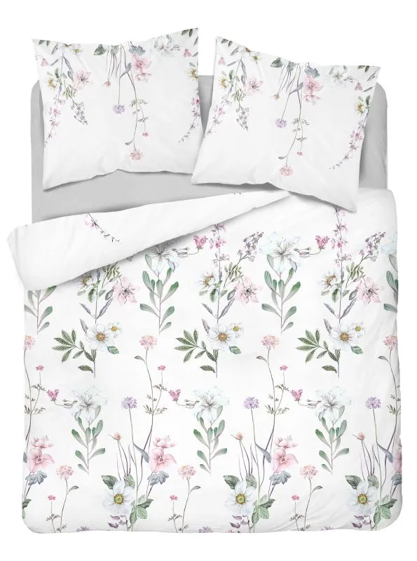 Pościel satynowa w polne kwiaty 160x200 lub 150x200