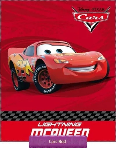 Dziecięcy koc Auta McQueen Disney Cars czerwony, CTI