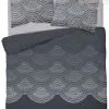 Pościel satynowa mozaika etniczna 150x200,140x200, antracyt
