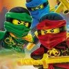 Polarowy koc Lego Ninjago 100x150, wielokolorowy