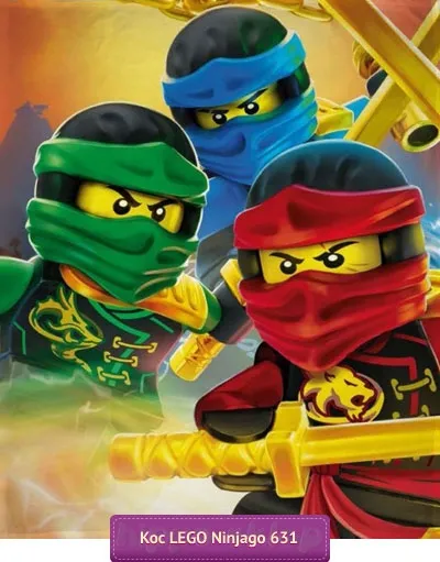 Polarowy koc Lego Ninjago 100x150, wielokolorowy