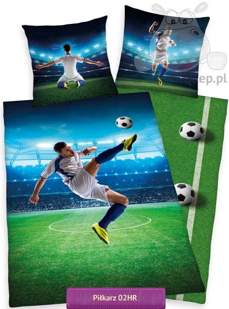 Pościel piłkarska Soccer 135x200 dwustronna