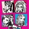 Różowy ręcznik z laleczkami Monster High mattel 75x150