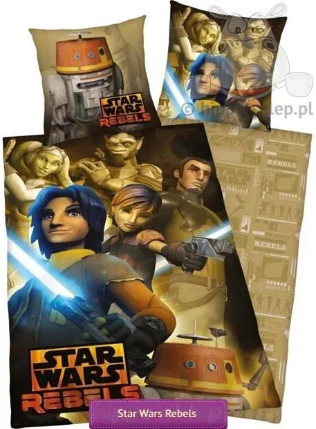 Pościel Star Wars Rebelianci 140x200 brązowa