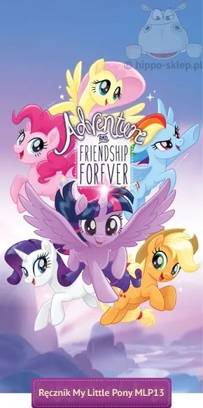 Ręcznik Kucyki My Little Pony 70x140 cm, wielokolorowy